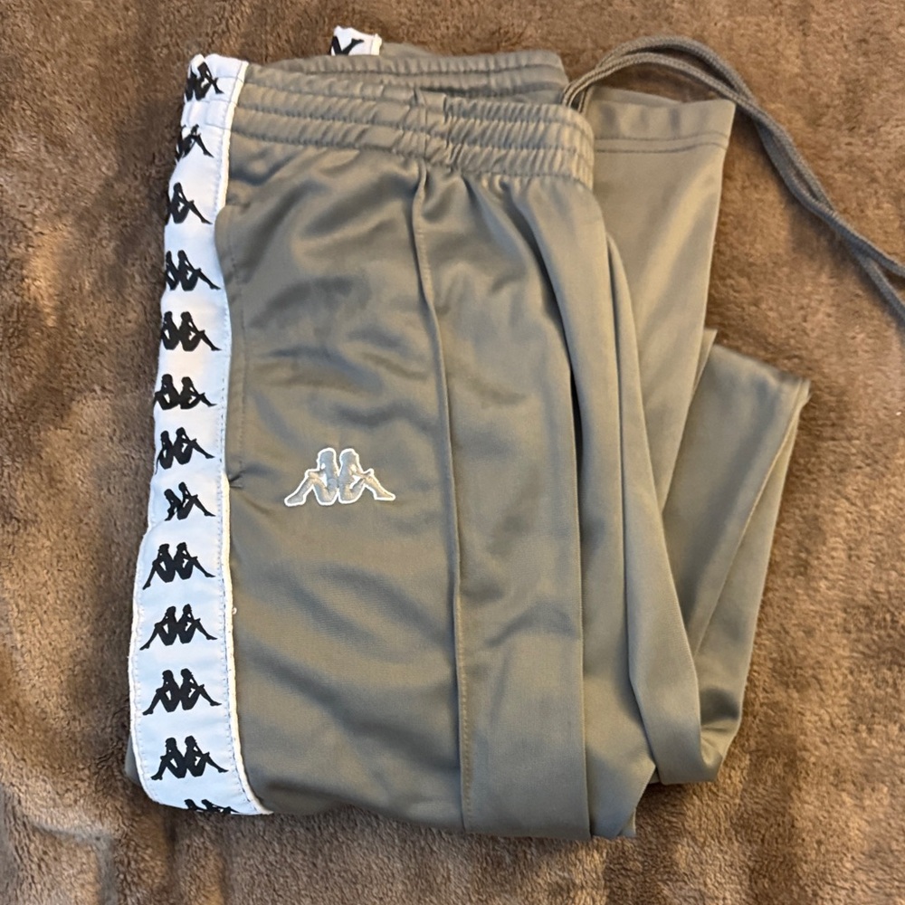 Kappa Kids Gray Joggers with Logo Trim